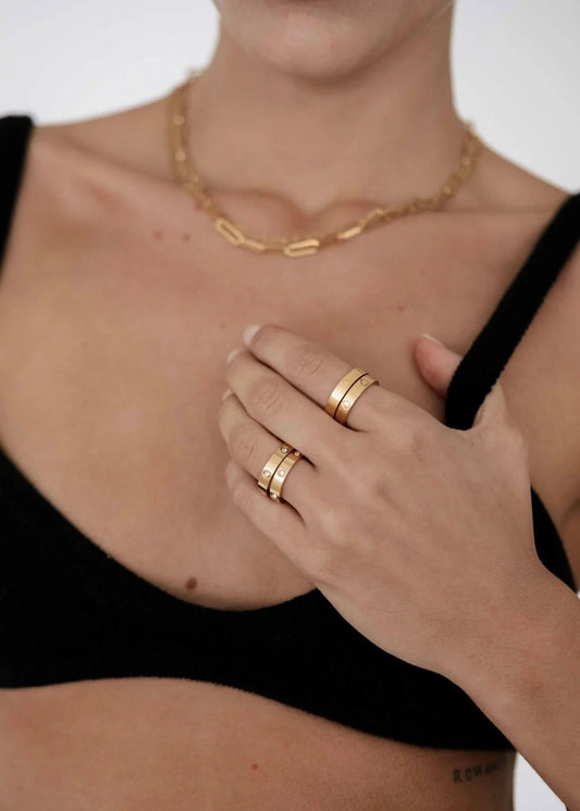 Luna Stone Band Ring