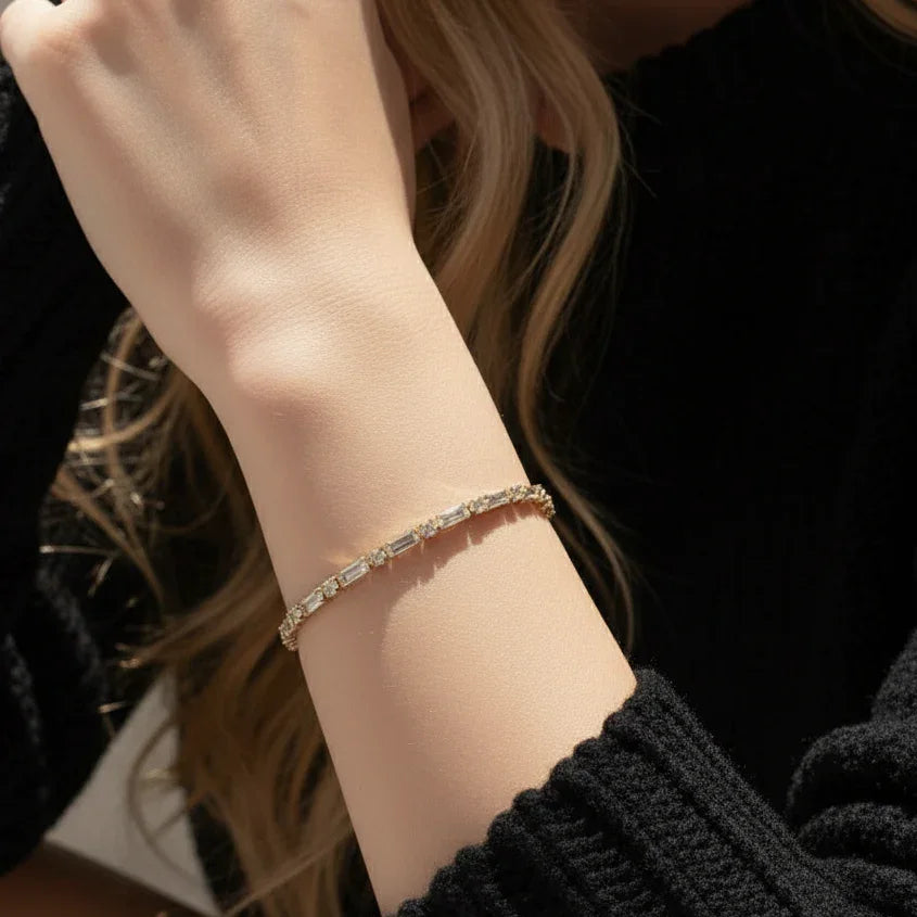 Modern Diamond Tennis Bracelet