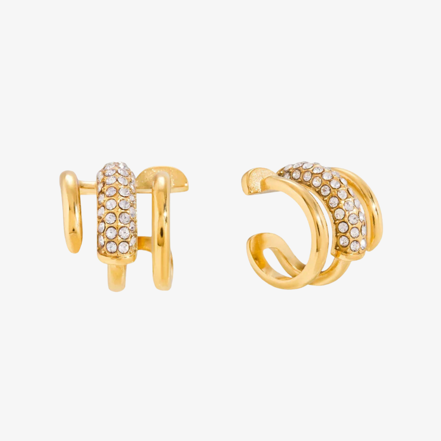 Layered Diamond Earrings