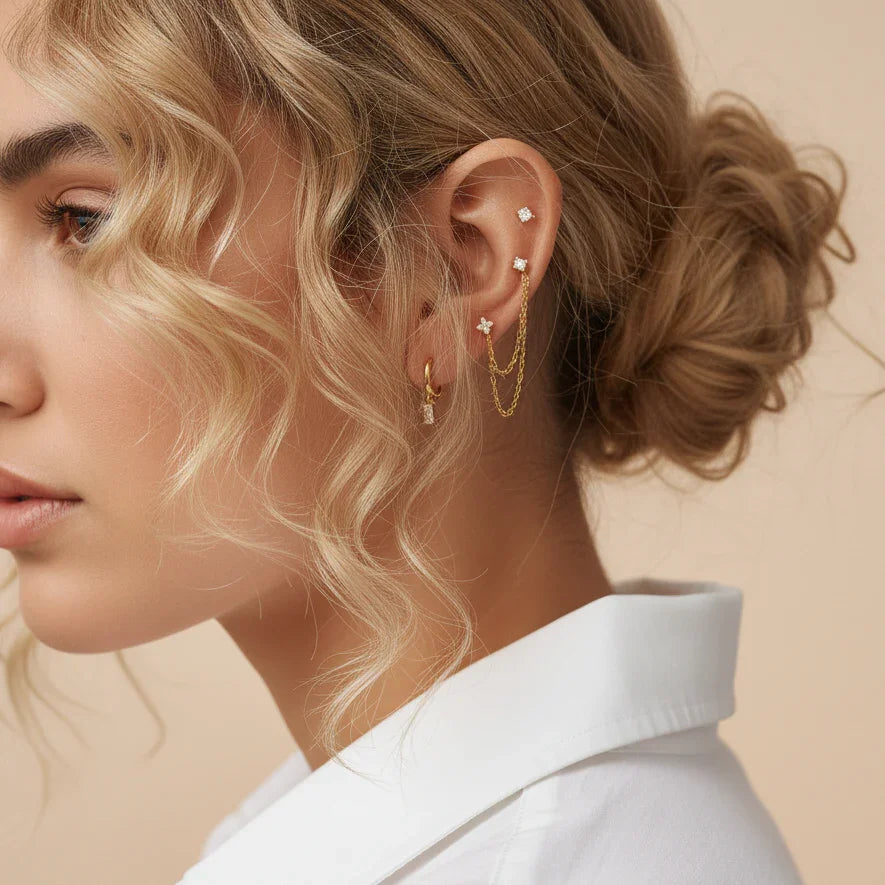 Lina Diamond Earring Set