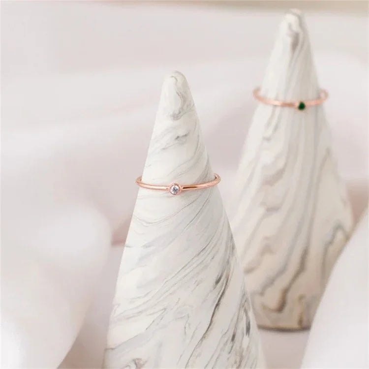 Birthstone Stacking Ring