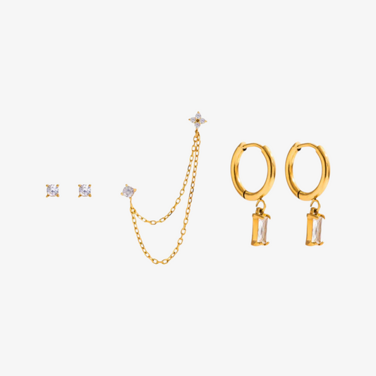 Lina Diamond Earring Set