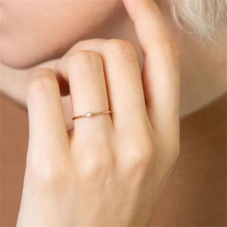 Birthstone Stacking Ring