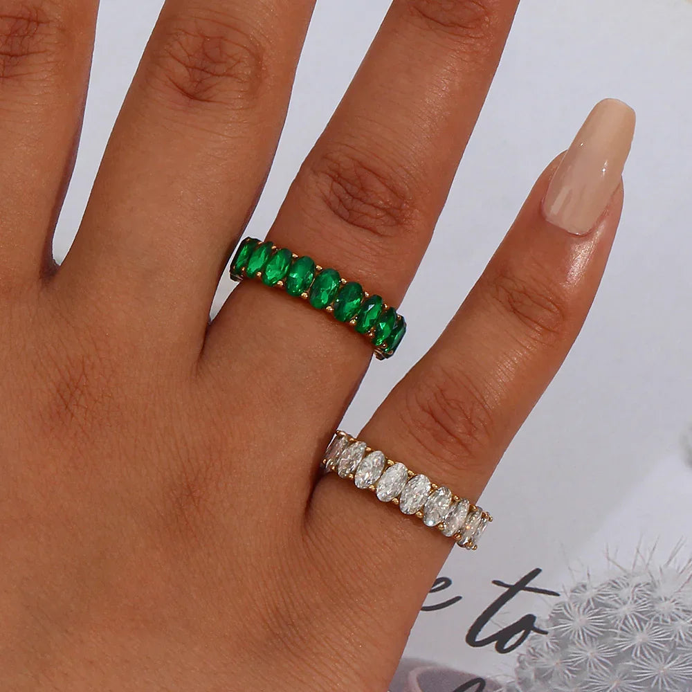 Celeste Simulant Eternity Ring