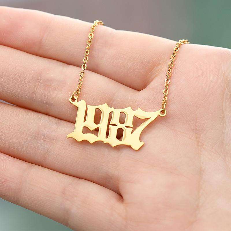 Classic Birth Year Necklace