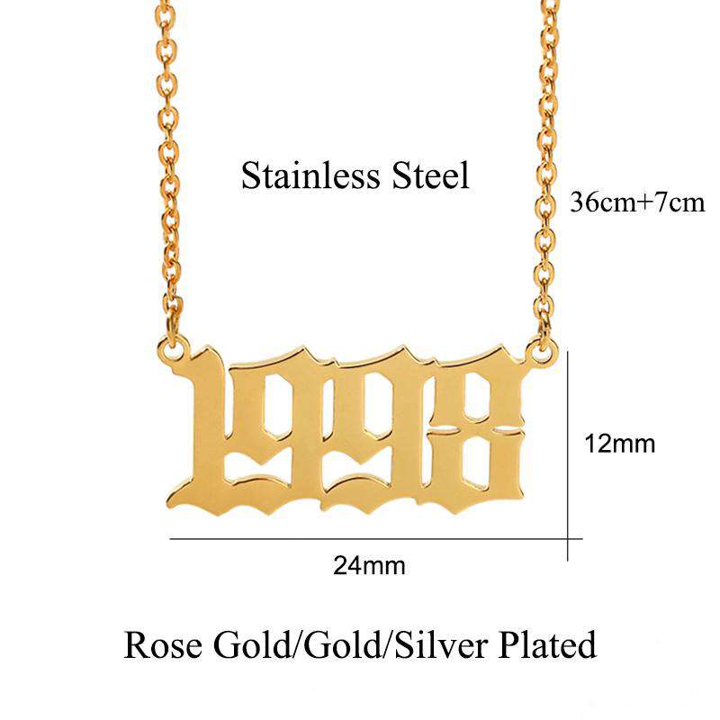 Classic Birth Year Necklace